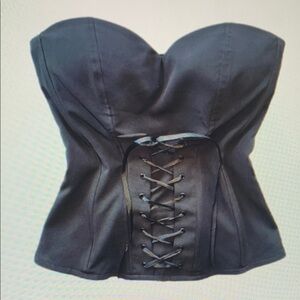 Charlotte Russe Black Textured Top